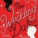book cover for the wedding date